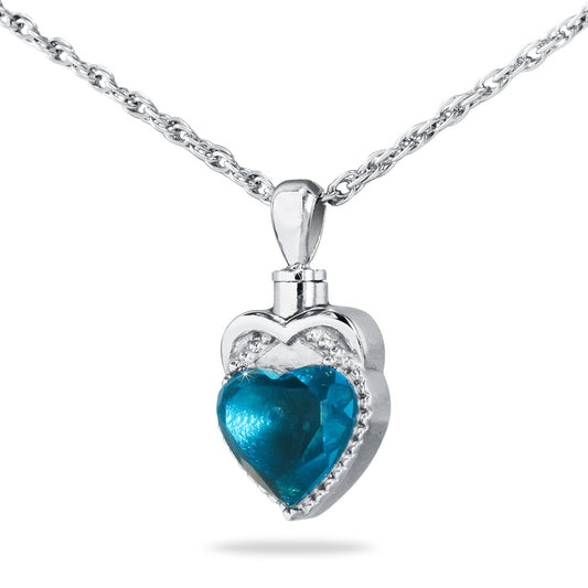 Ocean Heart Stainless Pendant